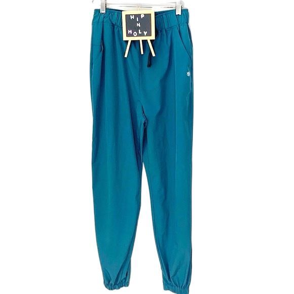 Forever 21 With Purpose Wind Breaker Jogger Pants Teal Blue Size Medium - Picture 1 of 9